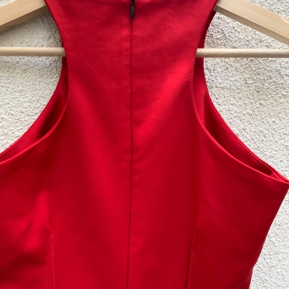 Red Zara Racerback Pencil Dress - Picture 4 of 8